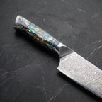 Shirogane Santoku All-Purpose Knife – handle
