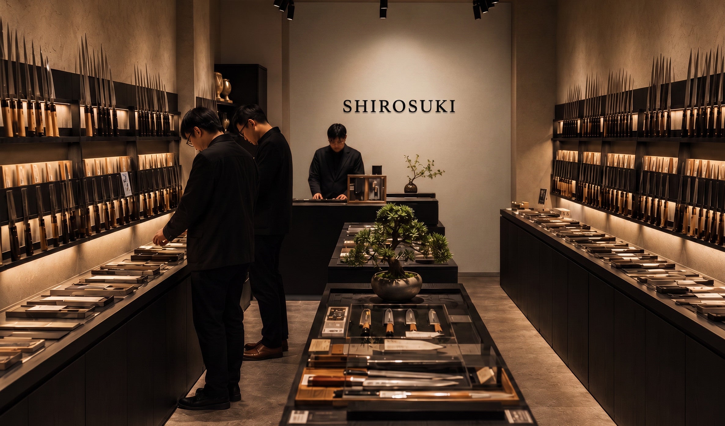 SHIROSUKI knife showroom interior