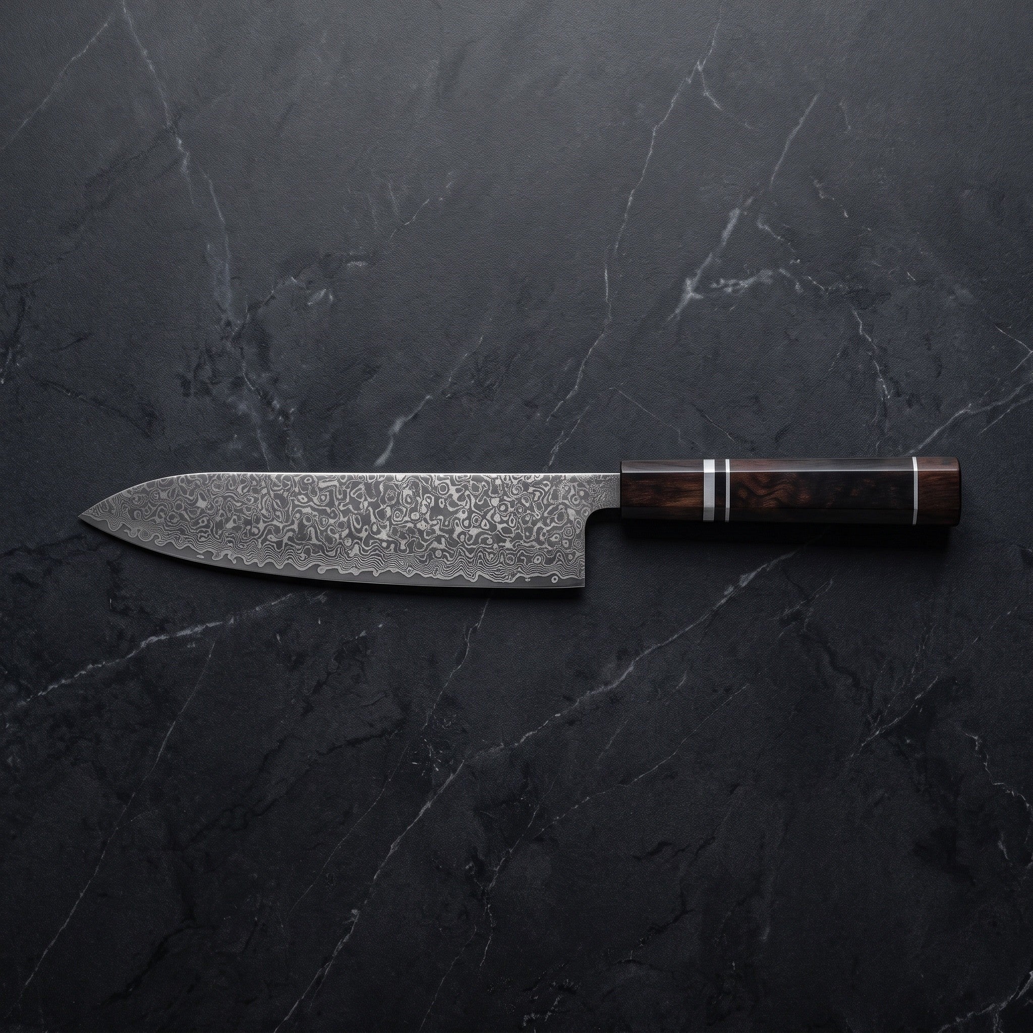 Suisei Gyuto Chef Knife – on the board