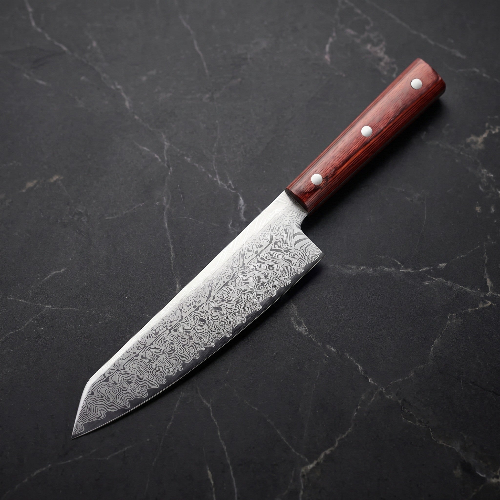 Suzaku Kiritsuke Chef-Slicer Knife, Red Handle