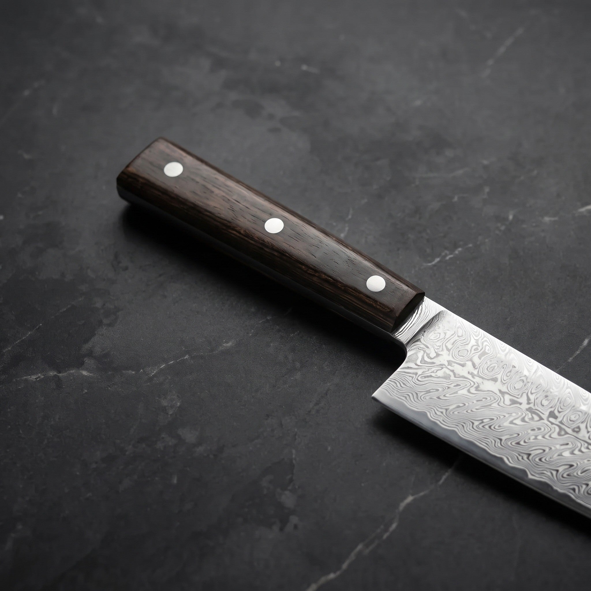 Suzaku Kiritsuke Chef-Slicer Knife, Rosewood Handle – handle