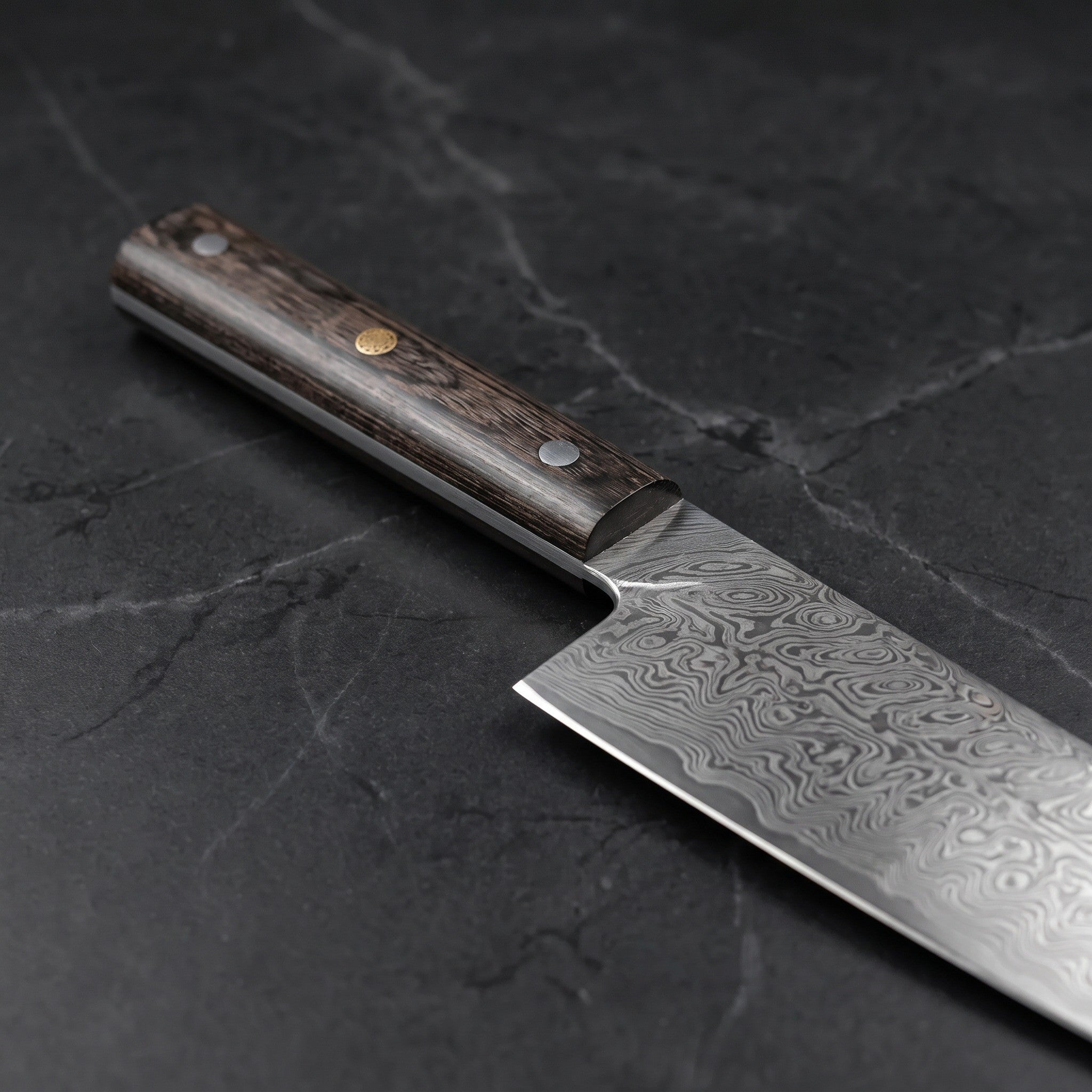 Suzaku Kiritsuke Chef-Slicer Knife, Walnut Handle – handle