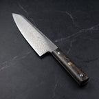Suzaku Kiritsuke Chef-Slicer Knife, Walnut Handle – blade detail