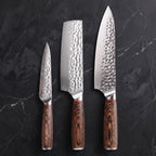 Tsuchimori Knife Trio (Gyuto, Nakiri & Utility)