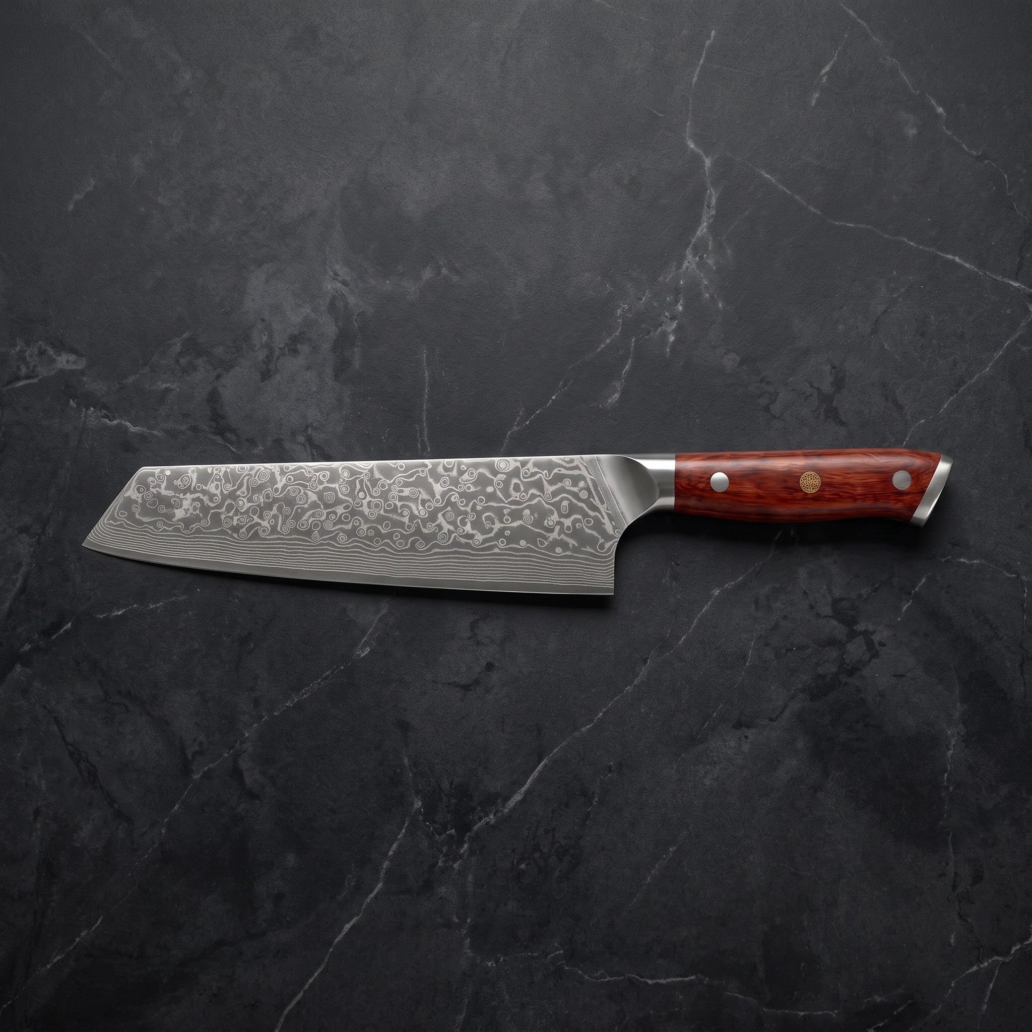 Yaiba Kiritsuke Chef-Slicer Knife – on the board