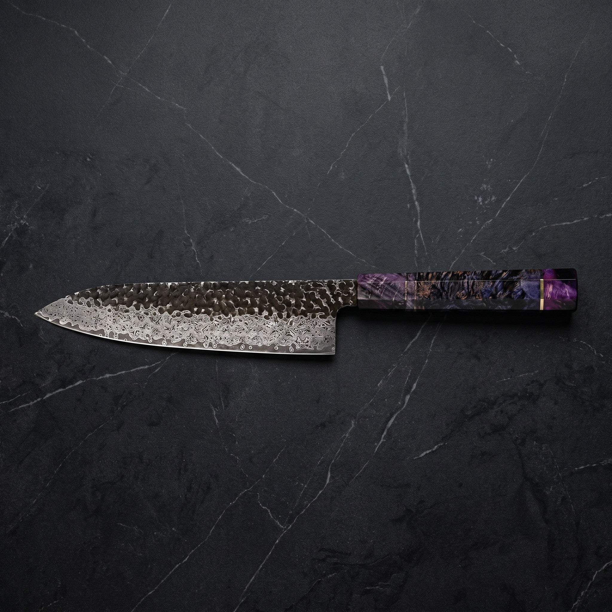 Yoake Gyuto Chef Knife – on the board