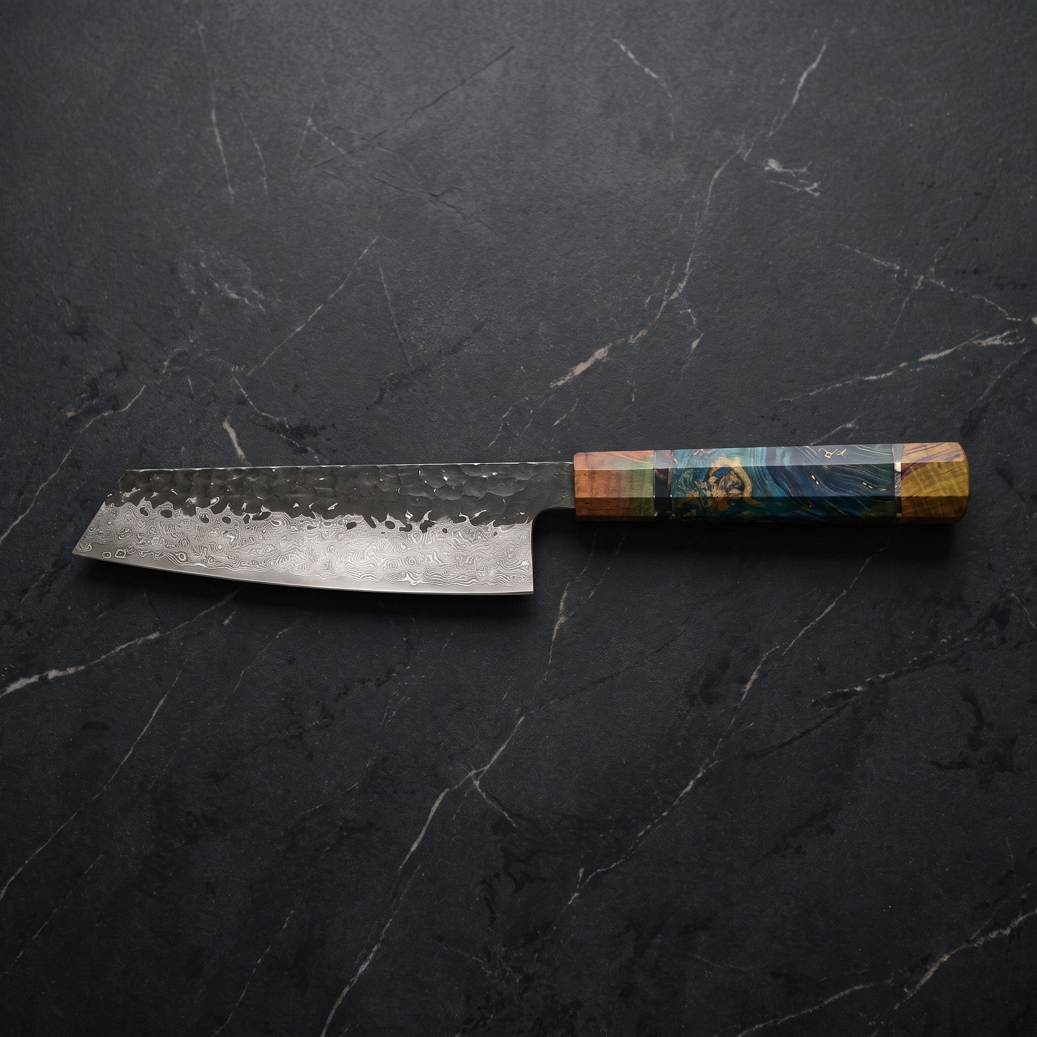 Yoake Kiritsuke Chef-Slicer Knife – on the board