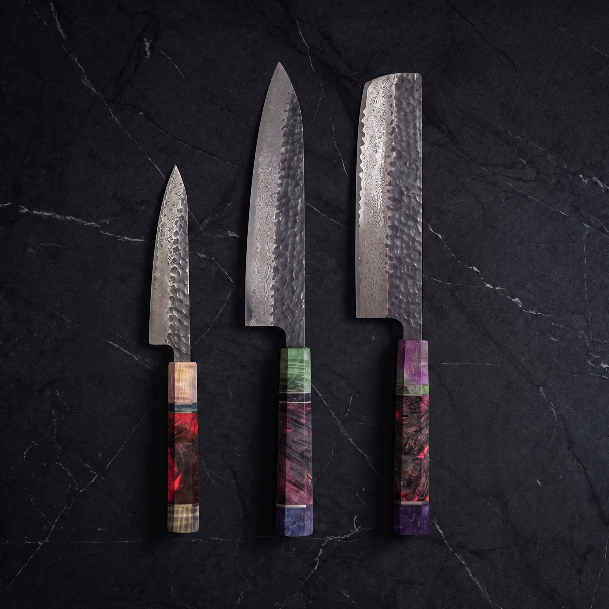 Yoake Knife Trio (Gyuto, Nakiri & Petty) · hero